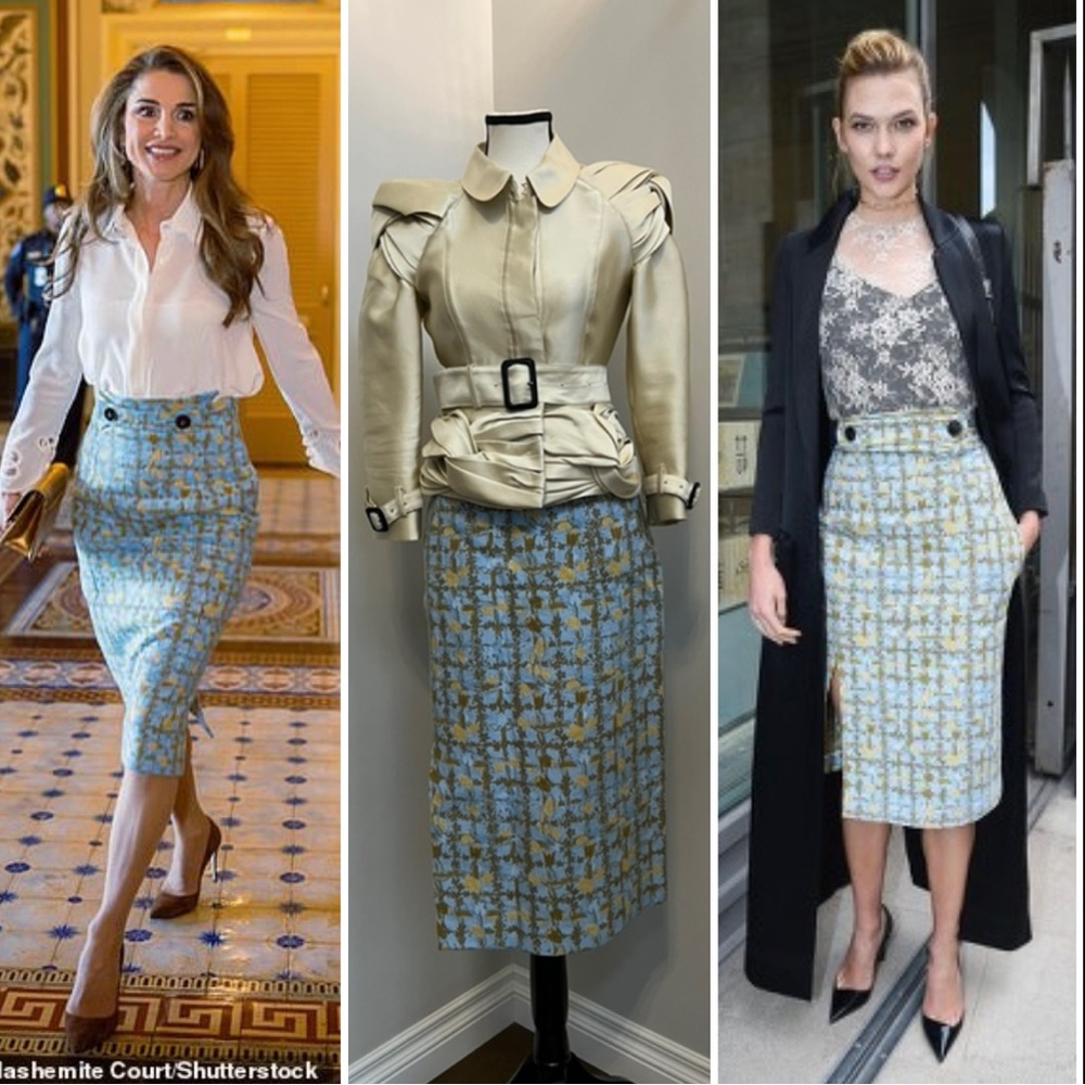 Runway Christian Dior wool/silk skirt size FR 40